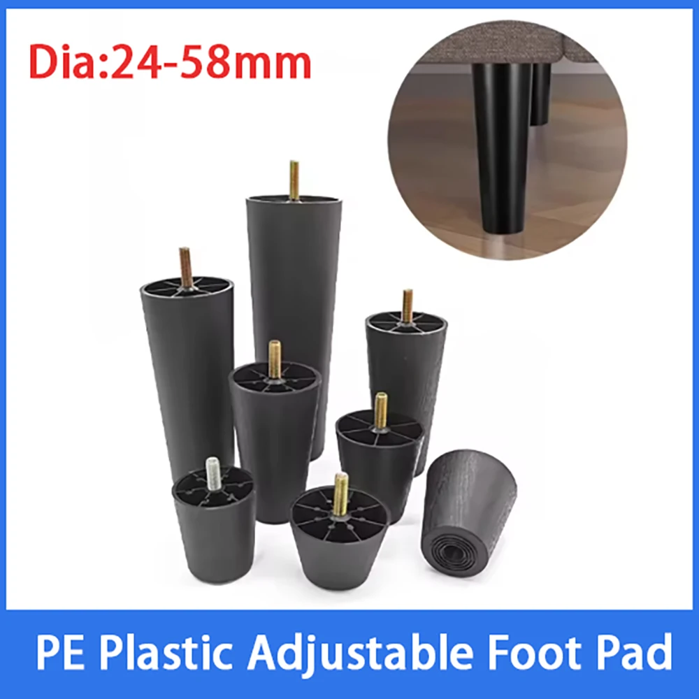  4-50Pcs Black PE Plastic Adjustable Foot Pads Tables Chairs Leg Guards Pad Furniture Foot Pads
4-50Pcs Black PE Plastic Adjustable Foot Pads Tables Chairs Leg Guards Pad Furniture Foot Pads