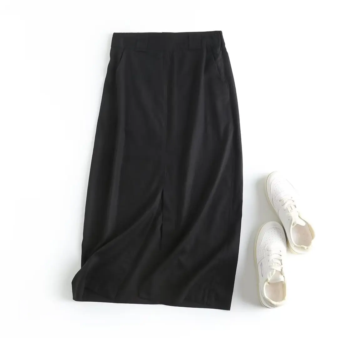 Women 2023 New Fashion Summer Split Design Comfortable Commuter Long Skirt Retro Slim High Waist Casual Chic Female Skirts Mujer
Women 2023 New Fashion Summer Split Design Comfortable Commuter Long Skirt Retro Slim High Waist Casual Chic Female Skirts Mujer