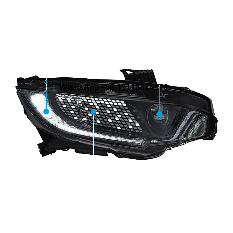 Car Styg Head Lamp for 2016-2021 headlight DRL projector lens dynamic LED turn signal Auto Accessories
Car Styg Head Lamp for 2016-2021 headlight DRL projector lens dynamic LED turn signal Auto Accessories
