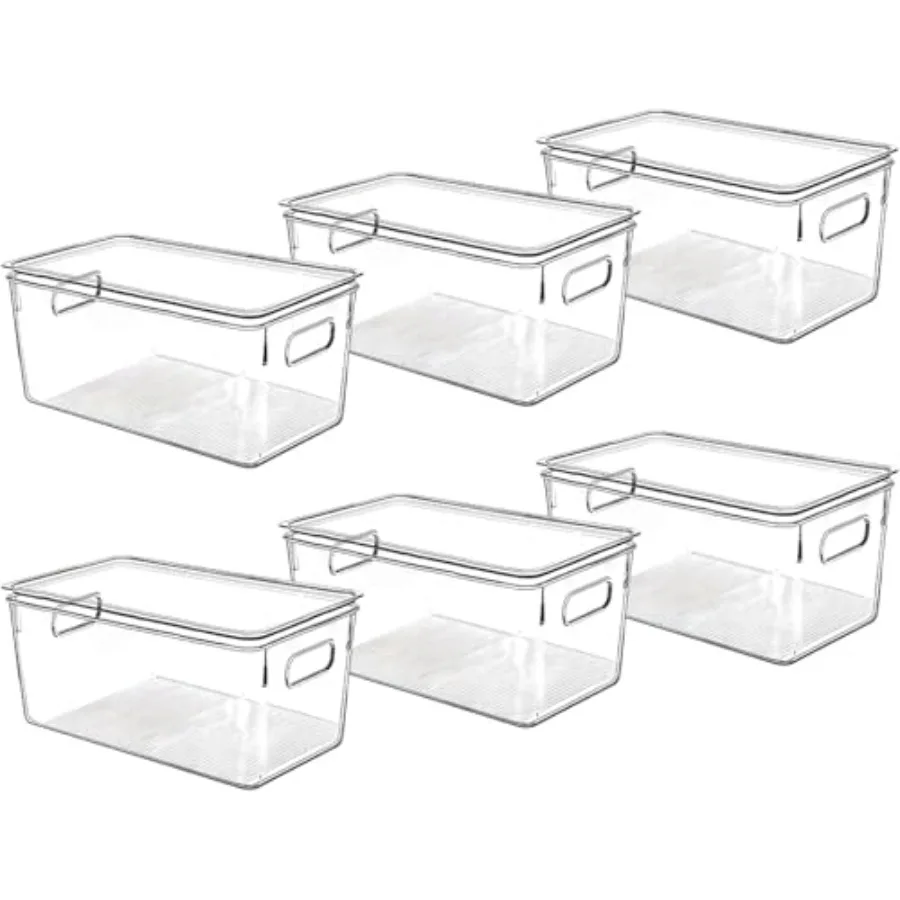 Clear Plastic Storage Bins with Lids Perfect for Kitchen Organization or Pantry Organization and Storage Stackable Fridge Organ
Clear Plastic Storage Bins with Lids Perfect for Kitchen Organization or Pantry Organization and Storage Stackable Fridge Organ