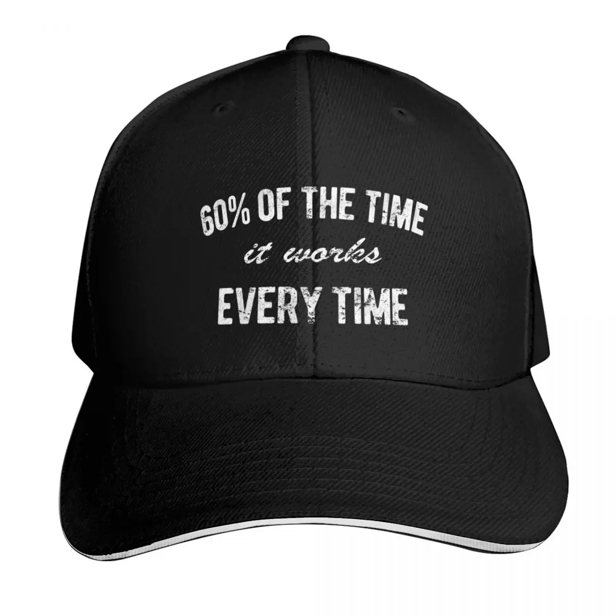 60% of the time it works every time Baseball Cap Sunscreen Brand Man cap Cosplay Icon Designer Man Women's
60% of the time it works every time Baseball Cap Sunscreen Brand Man cap Cosplay Icon Designer Man Women's