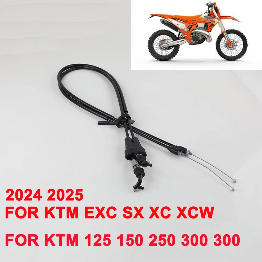 Два троса дроссельной заслонки для мотоцикла, тянущая линия акселератора, топливные трубы, стальная проволока для KTM EXC SX XC XCW 125 150 250 300 EXC300 2024 2025
Два троса дроссельной заслонки для мотоцикла, тянущая линия акселератора, топливные трубы, стальная проволока для KTM EXC SX XC XCW 125 150 250 300 EXC300 2024 2025