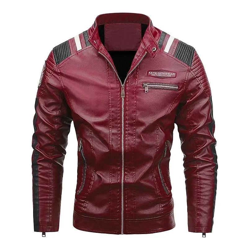 Men Autumn Jackets Bomber Biker Zipper Motorcycle Faux Fur Leather Jackets Coat Male Fleece Pilot Vintage PU Leather Jacket
Men Autumn Jackets Bomber Biker Zipper Motorcycle Faux Fur Leather Jackets Coat Male Fleece Pilot Vintage PU Leather Jacket