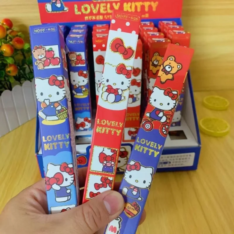 24pcs/lot Creative Sanrio Kitty Press Gel Pen Cute 0.5mm Black Ink Press Signature Pens School Supplies
24pcs/lot Creative Sanrio Kitty Press Gel Pen Cute 0.5mm Black Ink Press Signature Pens School Supplies