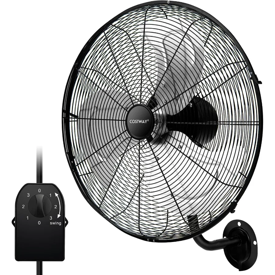 20-inch Heavy Duty Metal Wall Fan with 3 Speeds 85 Oscillation 30 Adjustable Tilt Head for Garage Warehouse Workshop Durable Wa
20-inch Heavy Duty Metal Wall Fan with 3 Speeds 85 Oscillation 30 Adjustable Tilt Head for Garage Warehouse Workshop Durable Wa