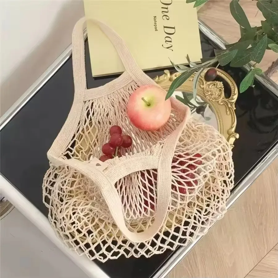 1Pc Portable Reusable Grocery Shopping Bag Mesh Mesh Bag Foldableable Grocery Bag Fruit and Vegetable Bag Cotton Net Tote Bag
1Pc Portable Reusable Grocery Shopping Bag Mesh Mesh Bag Foldableable Grocery Bag Fruit and Vegetable Bag Cotton Net Tote Bag