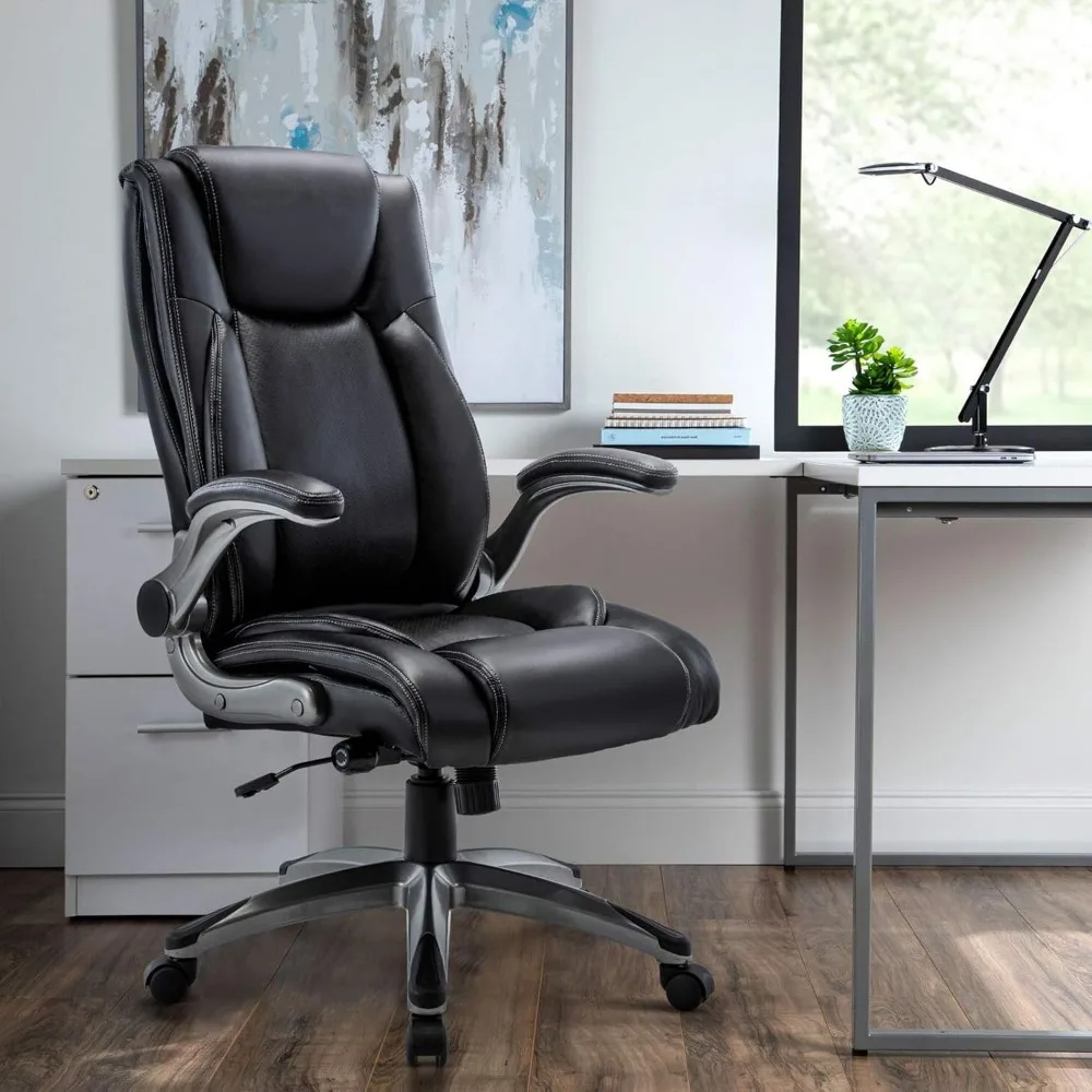 Office Chair, Bonded Leather, Adjustable Tilt Angle, Height Lumbar Support, High Back Home Office Chairs, Executive Task Chair
Office Chair, Bonded Leather, Adjustable Tilt Angle, Height Lumbar Support, High Back Home Office Chairs, Executive Task Chair