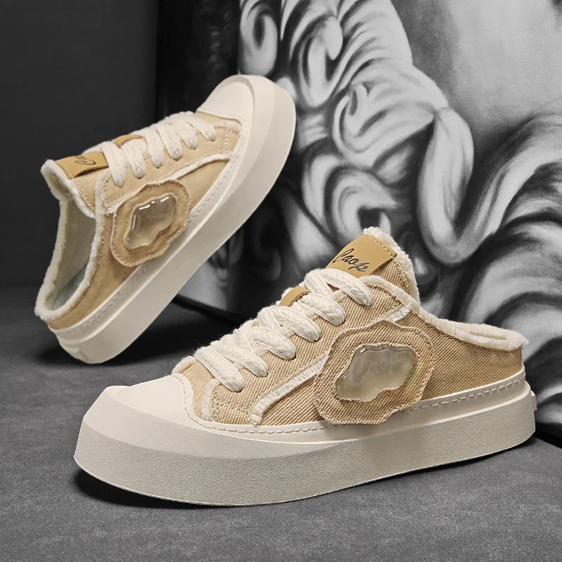 Men's shoes, summer breathable and versatile casual canvas shoes, no heels, soft soled semi trailer shoes
Men's shoes, summer breathable and versatile casual canvas shoes, no heels, soft soled semi trailer shoes
