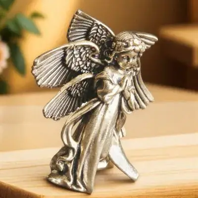 Brass Angel Statue Vintage Style Creative Cupid Shape Desktop Ornament Retro Brass Craft Decor Angel Shaped Figurine
Brass Angel Statue Vintage Style Creative Cupid Shape Desktop Ornament Retro Brass Craft Decor Angel Shaped Figurine