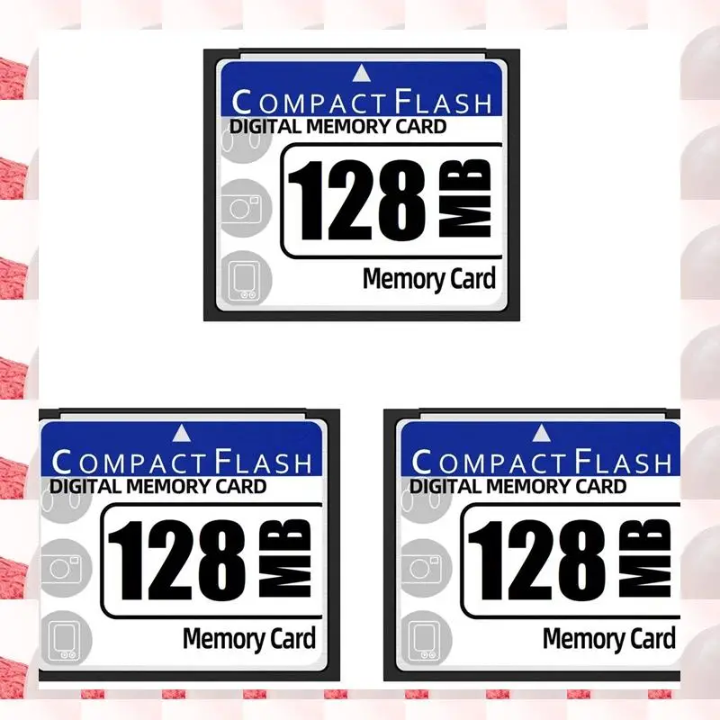 ABGN 3X 128MB Compact Flash Memory Card For Camera, Advertising Machine, Industrial Computer Card