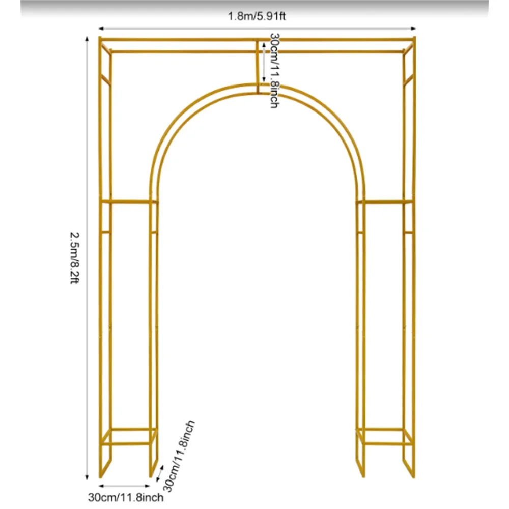 Gold Wedding Arch Backdrop Stand Square Metal Balloon Frame for Birthday Party Photo Background Decoration
Gold Wedding Arch Backdrop Stand Square Metal Balloon Frame for Birthday Party Photo Background Decoration