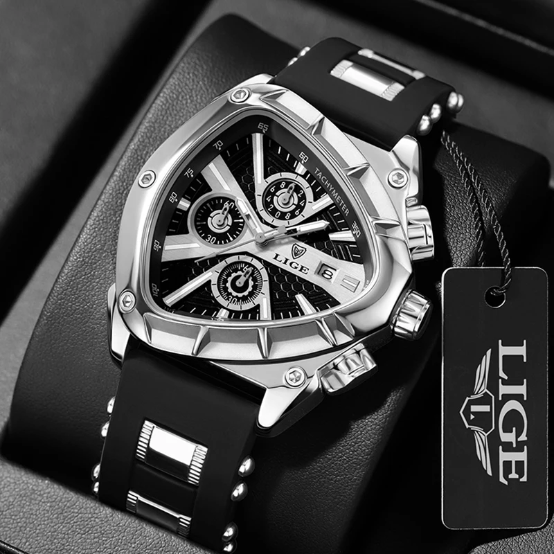 New Men Watch LIGE Top Brand Luxury Quartz Watches For Men Fashion Military Silicone Sports Waterproof Chronograph Reloj Hombre
New Men Watch LIGE Top Brand Luxury Quartz Watches For Men Fashion Military Silicone Sports Waterproof Chronograph Reloj Hombre