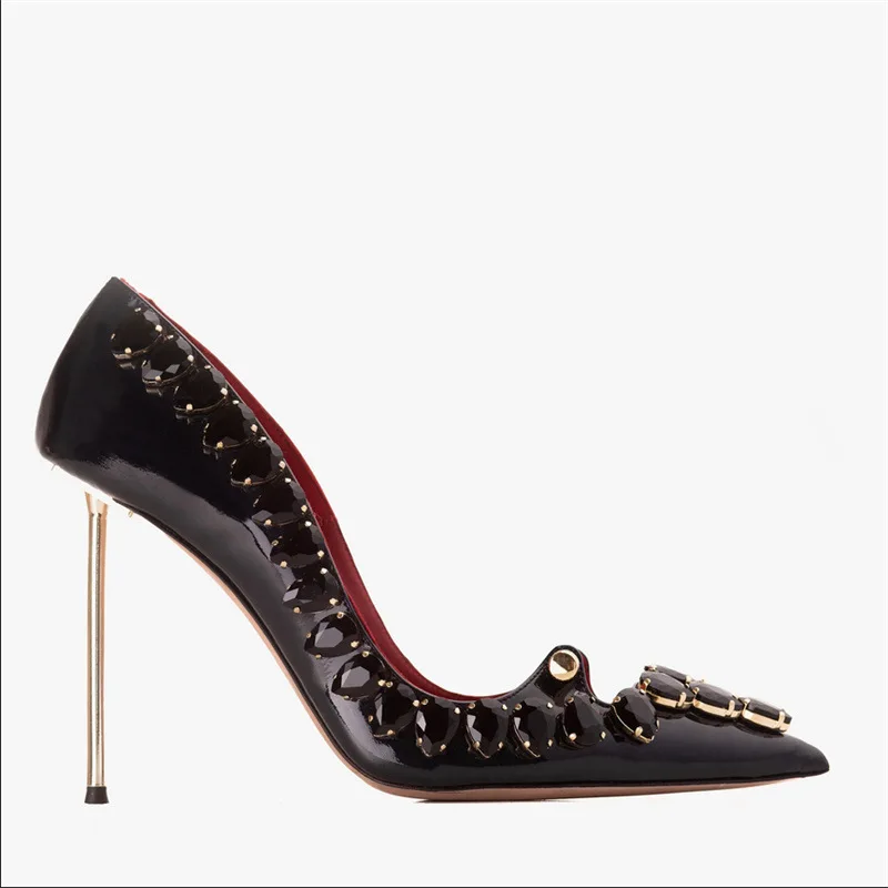 Fashion Sexy Niche European and American Shoes Pointed-Toe Metal Heel Wedding plus Size Women's
Fashion Sexy Niche European and American Shoes Pointed-Toe Metal Heel Wedding plus Size Women's