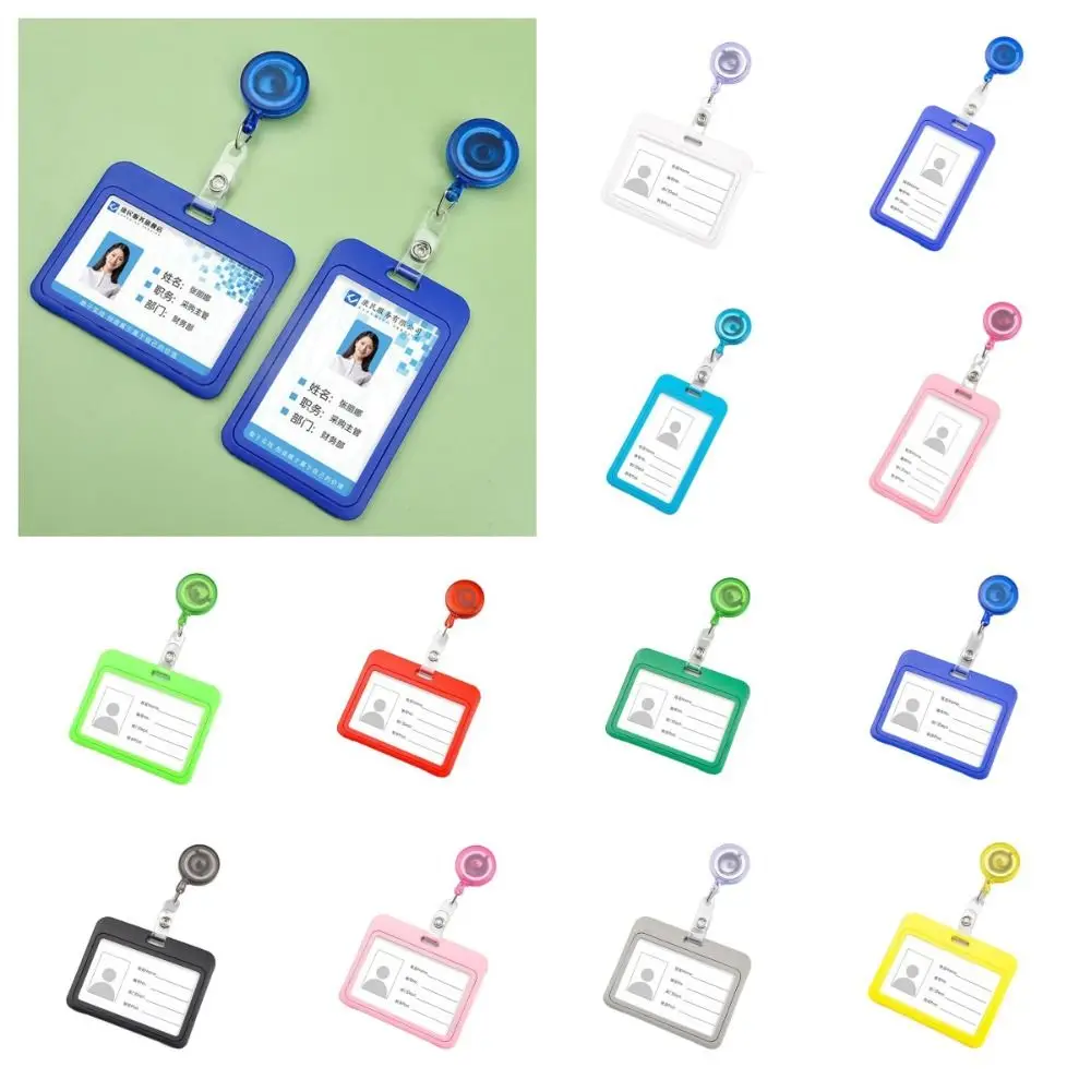 Plastic Retractable Card cover Multicolor ID Card Holder Card Cover Sleeve with Clip Bus Pass Card Name Card Badge
Plastic Retractable Card cover Multicolor ID Card Holder Card Cover Sleeve with Clip Bus Pass Card Name Card Badge