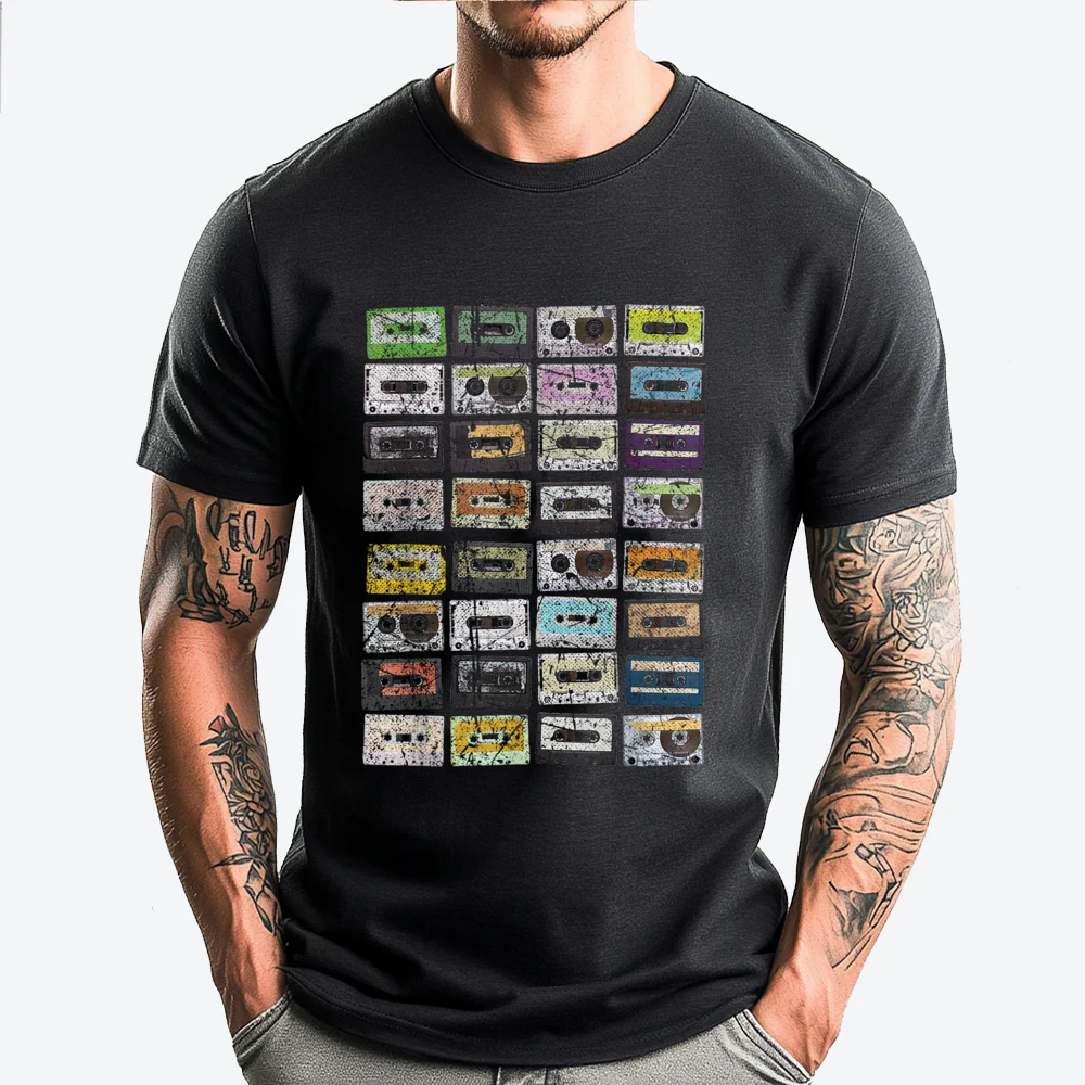 1980s Cassette Tapes Mixtapes Music Look Big And Tall T Shirts Men's Clothing 2025 Cotton Funny Camiseta
1980s Cassette Tapes Mixtapes Music Look Big And Tall T Shirts Men's Clothing 2025 Cotton Funny Camiseta