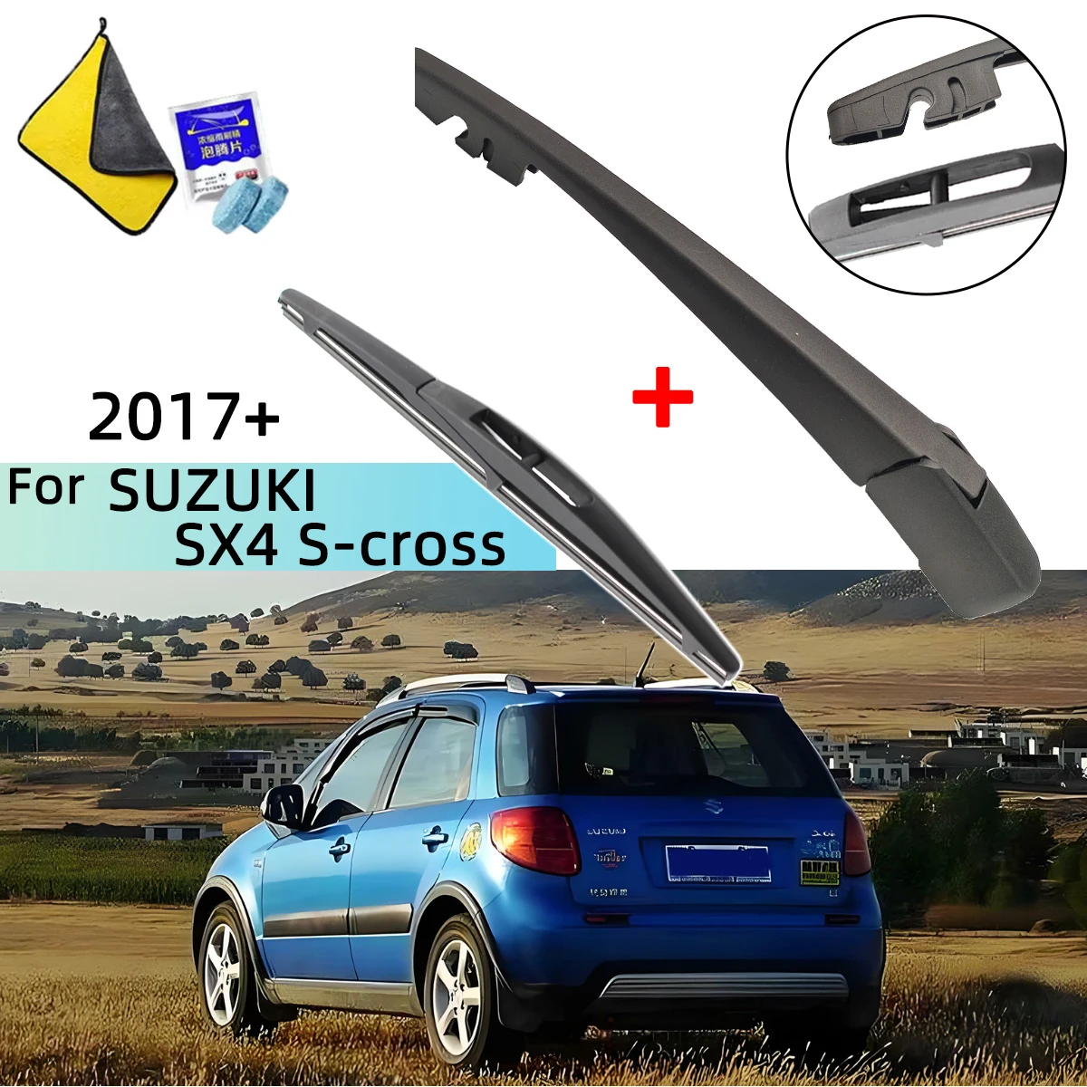 Rear Windshield Wiper Arm & Blade Set Car Windscreen Rear Wiper Blade for SUZUKI SX4 S-CROSS 2017+
Rear Windshield Wiper Arm & Blade Set Car Windscreen Rear Wiper Blade for SUZUKI SX4 S-CROSS 2017+
