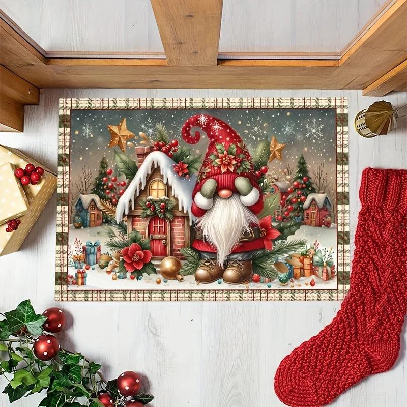 Christmas Gnome Welcome Mat Winter Holiday Entryway Rug Cute Festive Decor For Front Porch Kitchen Bedroom Indoor Outdoor Floor Mat Non Slip Soft Flannel Surface With Thick Sponge Inner Layer Durable Polyester Rug For Home Festive Decoration Set Up
Christmas Gnome Welcome Mat Winter Holiday Entryway Rug Cute Festive Decor For Front Porch Kitchen Bedroom Indoor Outdoor Floor Mat Non Slip Soft Flannel Surface With Thick Sponge Inner Layer Durable Polyester Rug For Home Festive Decoration Set Up