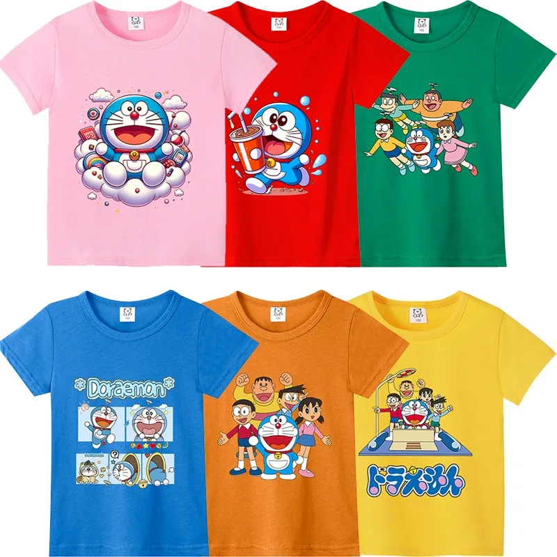 Doraemons Cute Short Sleeve Cartoon Anime Pattern Printed T Shirts Unisex Summer Clothes Comfortable and Breathable T-shirt Gift
Doraemons Cute Short Sleeve Cartoon Anime Pattern Printed T Shirts Unisex Summer Clothes Comfortable and Breathable T-shirt Gift