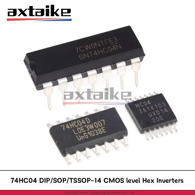 10PCS 74HC04 DIP/SOP/TSSOP-14 SN74HC04N SN74HC04DR SN74HC04PWR HC04 74HC04D 74HC04PW SMD CMOS level Hex Inverters IC Chip 
10PCS 74HC04 DIP/SOP/TSSOP-14 SN74HC04N SN74HC04DR SN74HC04PWR HC04 74HC04D 74HC04PW SMD CMOS level Hex Inverters IC Chip