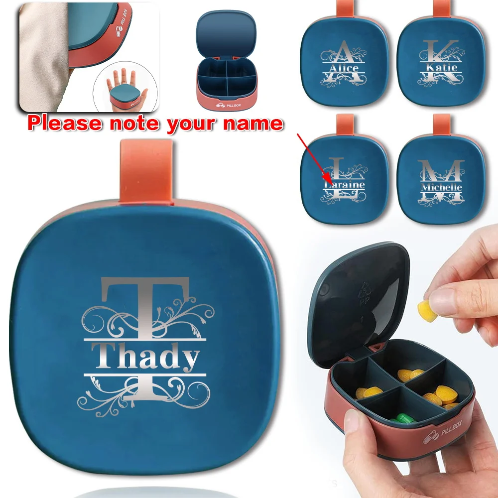 Customized Name Pill Box Durable Storage Medicine Holder Compact Organizer Travel Dispenser Personalized Design for Purse Pocket
Customized Name Pill Box Durable Storage Medicine Holder Compact Organizer Travel Dispenser Personalized Design for Purse Pocket