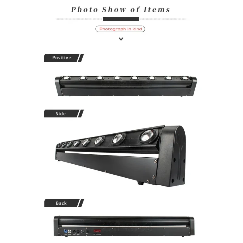 Bar DJ Disco Light 8 Eyes 8x12 W RGBW 4in1 LED Beam Pixel Bar Moving Head Light for Stage Music Show
Bar DJ Disco Light 8 Eyes 8x12 W RGBW 4in1 LED Beam Pixel Bar Moving Head Light for Stage Music Show