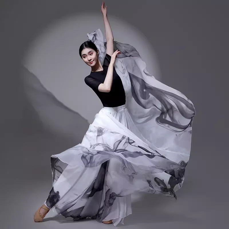 Classical Dance Costume Silk Tee-layer Ancient Sle Skirt Ethnic Wind Xinjiang Dance Skirt Women's Sport Yoga Fitn Fan ...
Classical Dance Costume Silk Tee-layer Ancient Sle Skirt Ethnic Wind Xinjiang Dance Skirt Women's Sport Yoga Fitn Fan ...