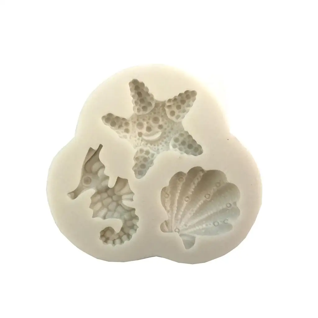 Cake Decoration Mould Seahorses Shells Starfish Silicone Resin Molds for Fondant Chocolate Soap and Epoxy Craft Making
Cake Decoration Mould Seahorses Shells Starfish Silicone Resin Molds for Fondant Chocolate Soap and Epoxy Craft Making