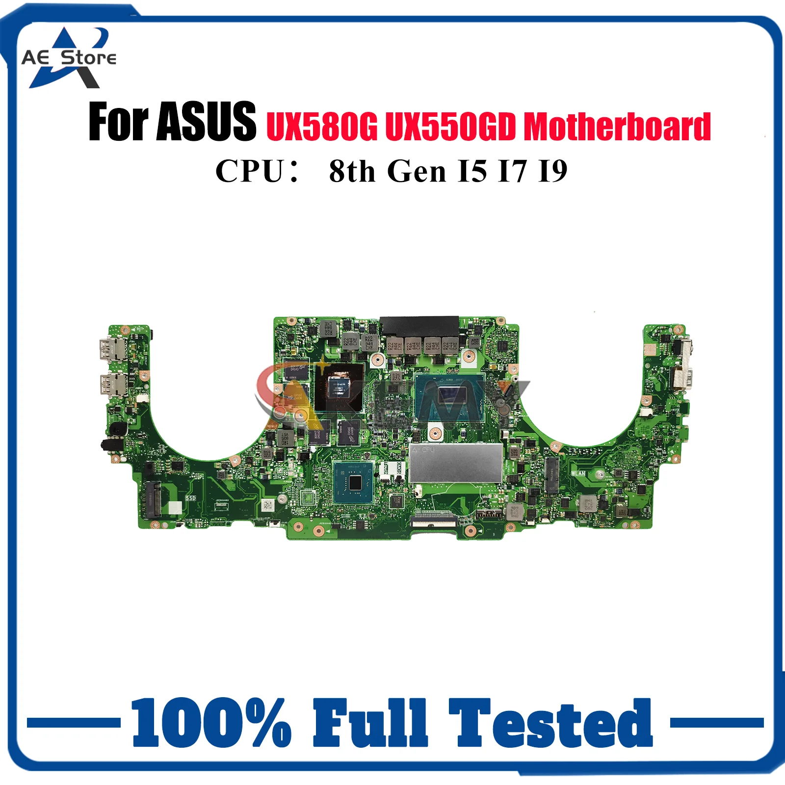 UX550GD Laptop Motherboard For ASUS ZenBook UX580G UX55VD UX55VE UX550 Notebook Mainboard With I5 I7 I9 CPU 100% tests OK stk 
UX550GD Laptop Motherboard For ASUS ZenBook UX580G UX55VD UX55VE UX550 Notebook Mainboard With I5 I7 I9 CPU 100% tests OK stk