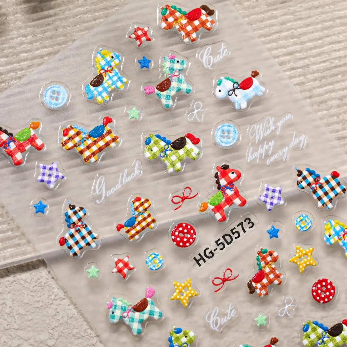 Милые мультяшные лошади, наклейки для дизайна ногтей, самоклеящиеся 5D тисненные клетчатые наклейки для маникюра, красочные животные, дизайн, принадлежности для ногтей
Милые мультяшные лошади, наклейки для дизайна ногтей, самоклеящиеся 5D тисненные клетчатые наклейки для маникюра, красочные животные, дизайн, принадлежности для ногтей