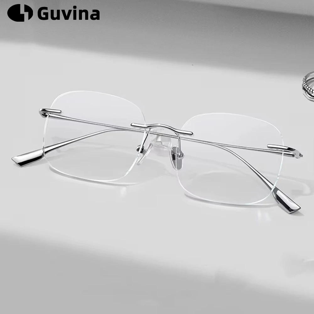 Pure Titanium Blue Light Glasses for Men Business Frameless Prescription Reading Rimless Glasses Women Decorative Eyeglasses
Pure Titanium Blue Light Glasses for Men Business Frameless Prescription Reading Rimless Glasses Women Decorative Eyeglasses