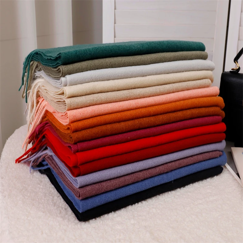Winter Solid Scarf Women Cashmere Soft Warm Scarves Hijab Female Long Headband Shawl Wrap Bandana Foulard Echarpe Poncho Stoles
Winter Solid Scarf Women Cashmere Soft Warm Scarves Hijab Female Long Headband Shawl Wrap Bandana Foulard Echarpe Poncho Stoles
