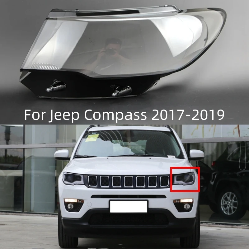 For Jeep Compass 2017 2018 2019 Car Headlight Cover Lens Glass Shell Masks Headlamps Transparent Lampshade Lamp
For Jeep Compass 2017 2018 2019 Car Headlight Cover Lens Glass Shell Masks Headlamps Transparent Lampshade Lamp