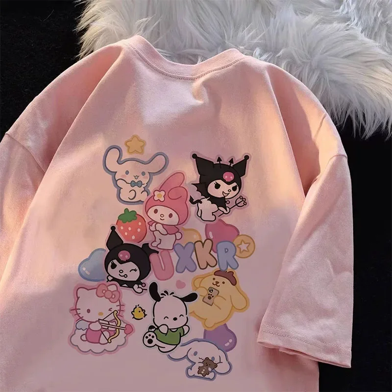 Sanriou Cinnamoroll, детская одежда, хлопковая кавайная одежда для мальчиков, милая женская детская одежда, футболка для девочек, 2025 год, подарок на день рождения с героями мультфильмов
Sanriou Cinnamoroll, детская одежда, хлопковая кавайная одежда для мальчиков, милая женская детская одежда, футболка для девочек, 2025 год, подарок на день рождения с героями мультфильмов