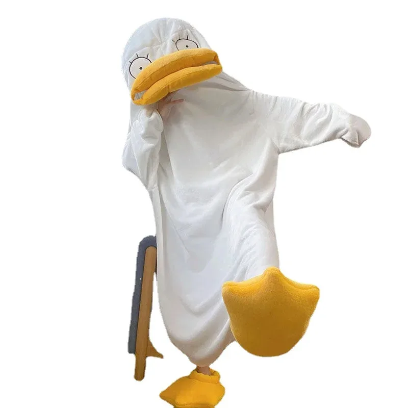 Funny Cartoon Duck Cosplay Costume Long Pajamas Winter Homewear Nightgown Sleeping Bag Soft Flannel Sleepwear Blanket
Funny Cartoon Duck Cosplay Costume Long Pajamas Winter Homewear Nightgown Sleeping Bag Soft Flannel Sleepwear Blanket
