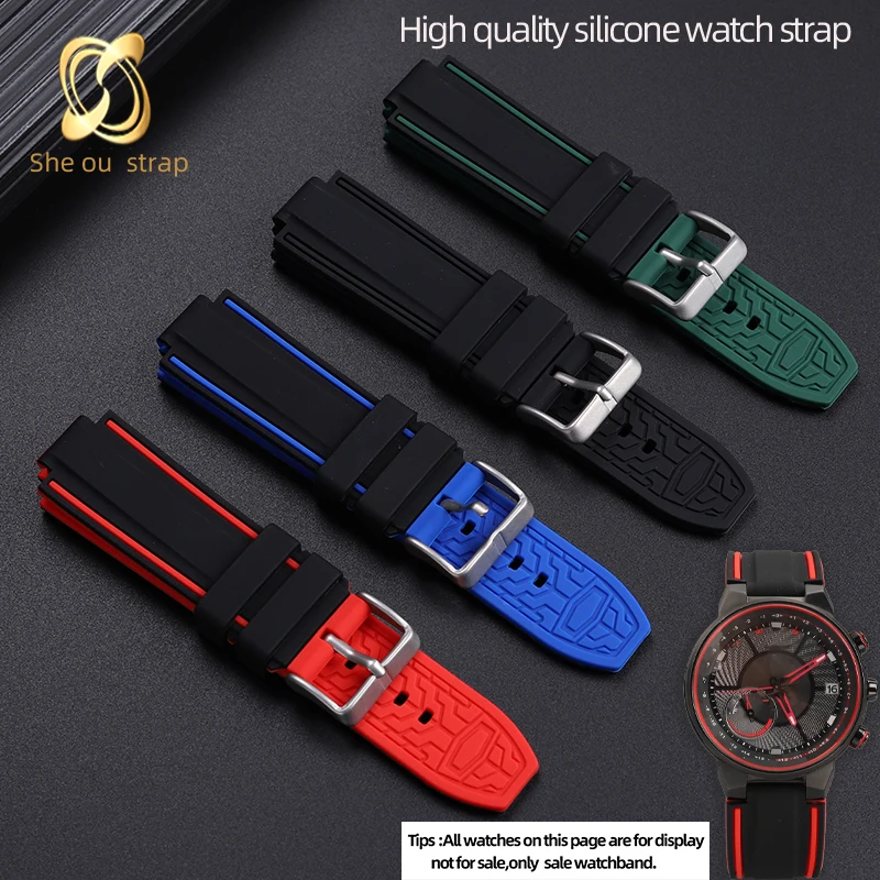 24MM High Quality Silicone Watch Strap For Citizen CC3035/3079/3039/3038/ 3075 Watch Band Waterproof And Sweat Resistant
24MM High Quality Silicone Watch Strap For Citizen CC3035/3079/3039/3038/ 3075 Watch Band Waterproof And Sweat Resistant