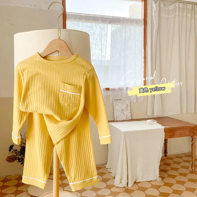 Весенне-осенний детский комплект нижнего белья для отдыха, пижамы из чистого хлопка для девочек, комплект из двух предметов, детские длинные кальсоны
Весенне-осенний детский комплект нижнего белья для отдыха, пижамы из чистого хлопка для девочек, комплект из двух предметов, детские длинные кальсоны