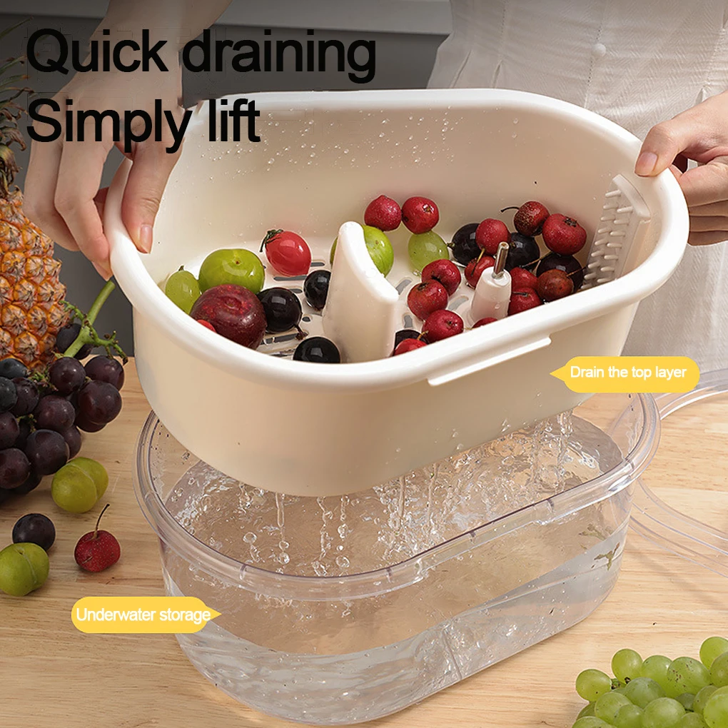 New Portable Vegetable Fruit Cleaning Spinner Labor-Saving Fruit Washers Machine Manual Kitchen Scrubber For Berries Fruits
New Portable Vegetable Fruit Cleaning Spinner Labor-Saving Fruit Washers Machine Manual Kitchen Scrubber For Berries Fruits