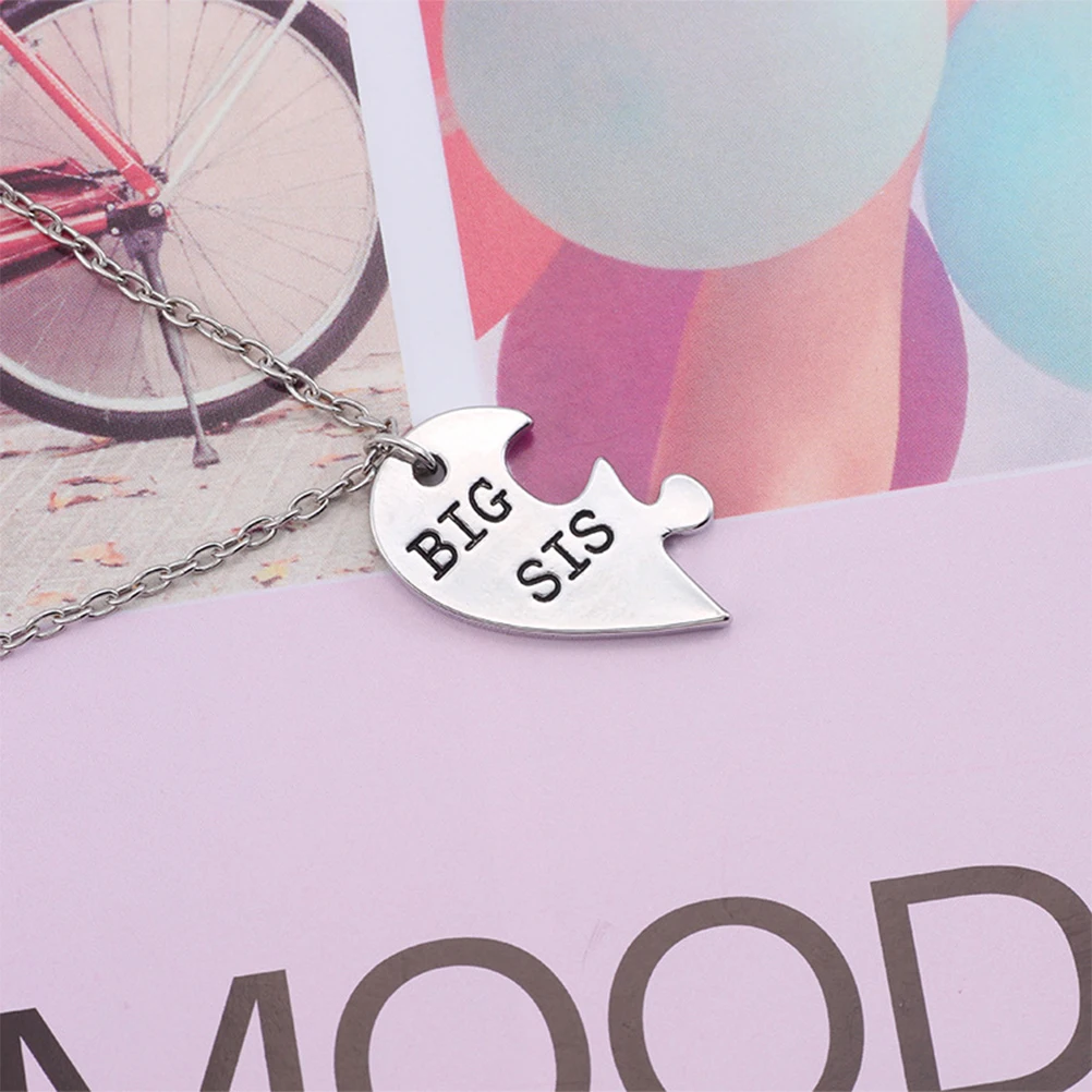 2pcs Puzzle Heart Pendant Necklace For Little Forever Stamped Big Durable Jewelry Valentine Birthday
2pcs Puzzle Heart Pendant Necklace For Little Forever Stamped Big Durable Jewelry Valentine Birthday