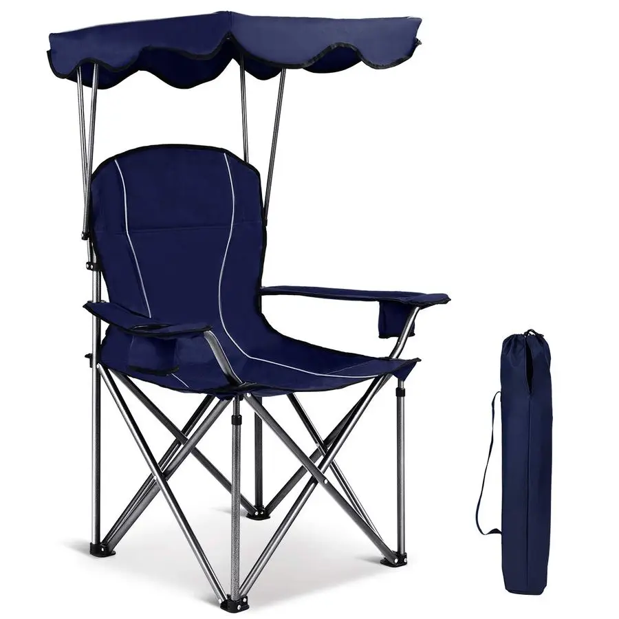 Camping Chair, Folding Outdoor Lawn Chair with Canopy, Carry Bag amp Cup Holder, Portable Heavy Duty Camp Chair for Outside Tra
Camping Chair, Folding Outdoor Lawn Chair with Canopy, Carry Bag amp Cup Holder, Portable Heavy Duty Camp Chair for Outside Tra