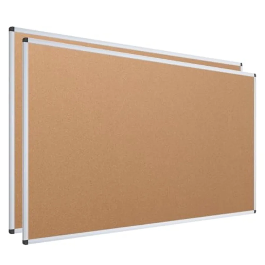 Cork Notice Board Bulletin Board 96 X 48 Inches Pack of 2 Silver Aluminium Frame
Cork Notice Board Bulletin Board 96 X 48 Inches Pack of 2 Silver Aluminium Frame