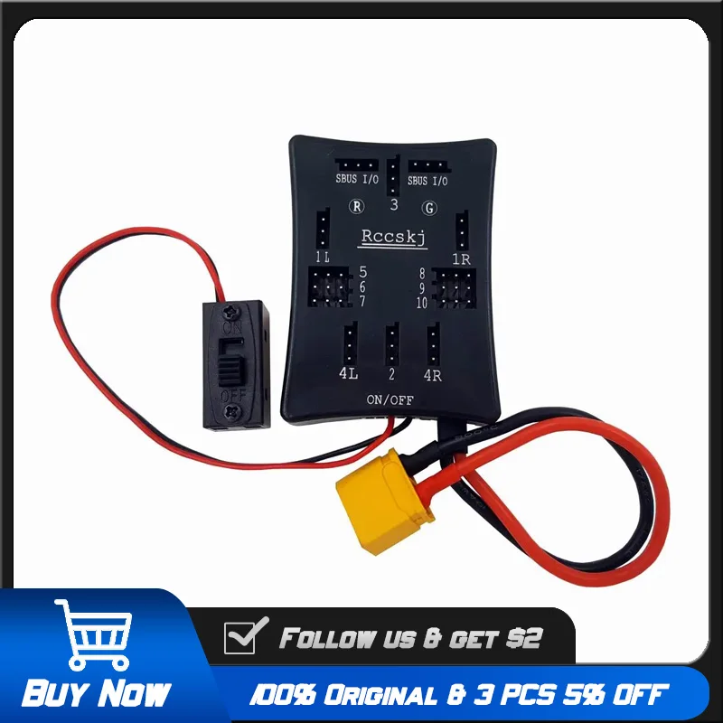SBUS Channel Expander for RC Jets/3D Aircraft with Signal Distribution & Voltage Regulator 5-8S LiPo
SBUS Channel Expander for RC Jets/3D Aircraft with Signal Distribution & Voltage Regulator 5-8S LiPo