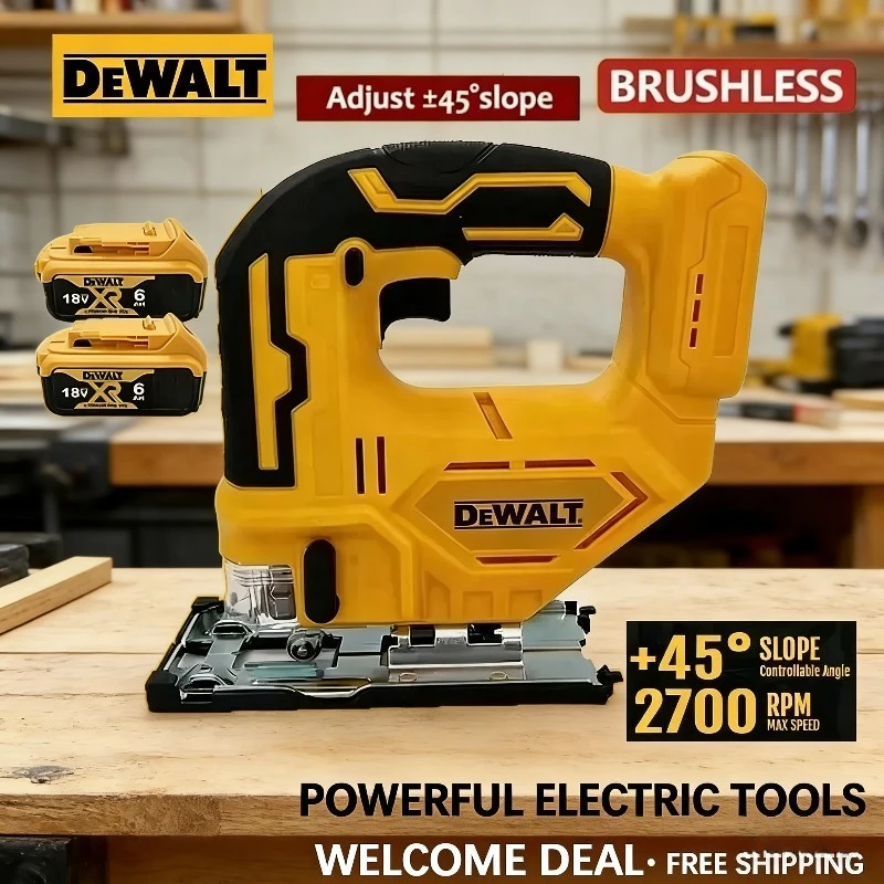Dewalt 3000RPM Brushless Curve Saw Cordless Electric Jig Saw Portable Multifunction Adjustable Woodworking Power Tool
Dewalt 3000RPM Brushless Curve Saw Cordless Electric Jig Saw Portable Multifunction Adjustable Woodworking Power Tool