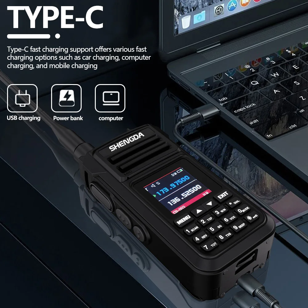 SHENGDA GP3188 Walkie-Talkie 10w One Key Frequency Matching Channel Scan UHF/VHF 4-Band LCD Display Large Capacity Battery
SHENGDA GP3188 Walkie-Talkie 10w One Key Frequency Matching Channel Scan UHF/VHF 4-Band LCD Display Large Capacity Battery