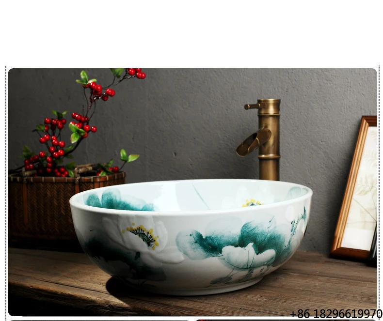 Modern Art Single Basin Bathroom Sink Small Size Counter Installation Above-Bathroom Drainer for Household Use Balcony Washbowl
Modern Art Single Basin Bathroom Sink Small Size Counter Installation Above-Bathroom Drainer for Household Use Balcony Washbowl