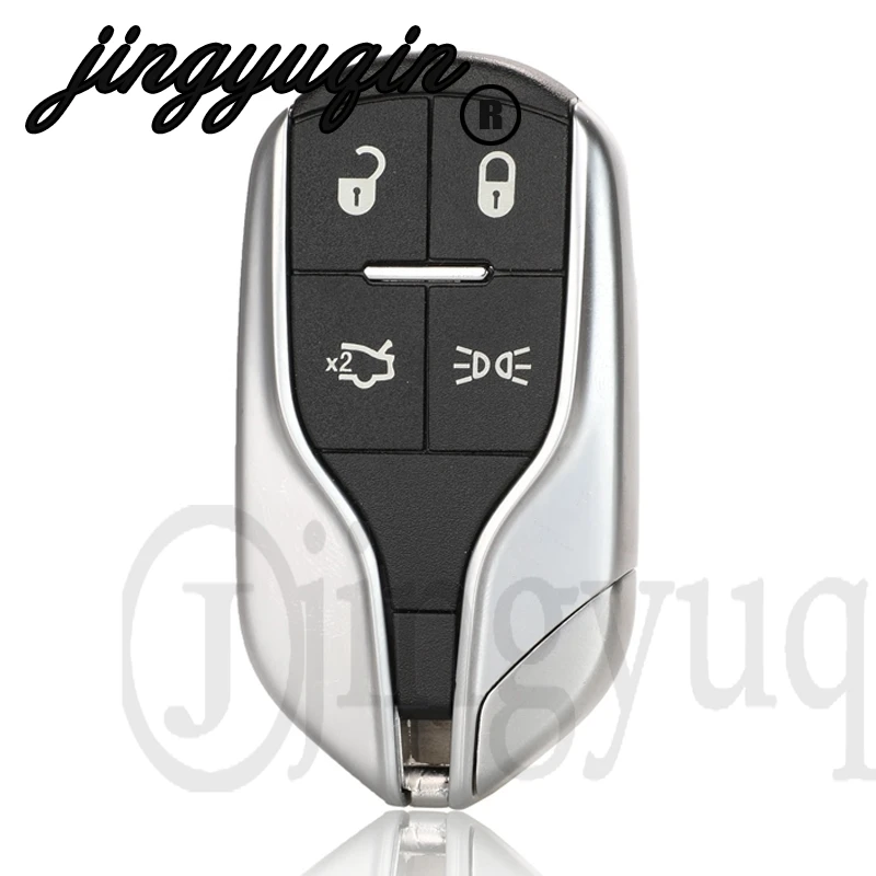 jingyuqin For Maserati Ghibli Quattroporte Fcc ID: M3N-7393490 Replacement 4 Button Smart Remote Car Key Shell Case
jingyuqin For Maserati Ghibli Quattroporte Fcc ID: M3N-7393490 Replacement 4 Button Smart Remote Car Key Shell Case