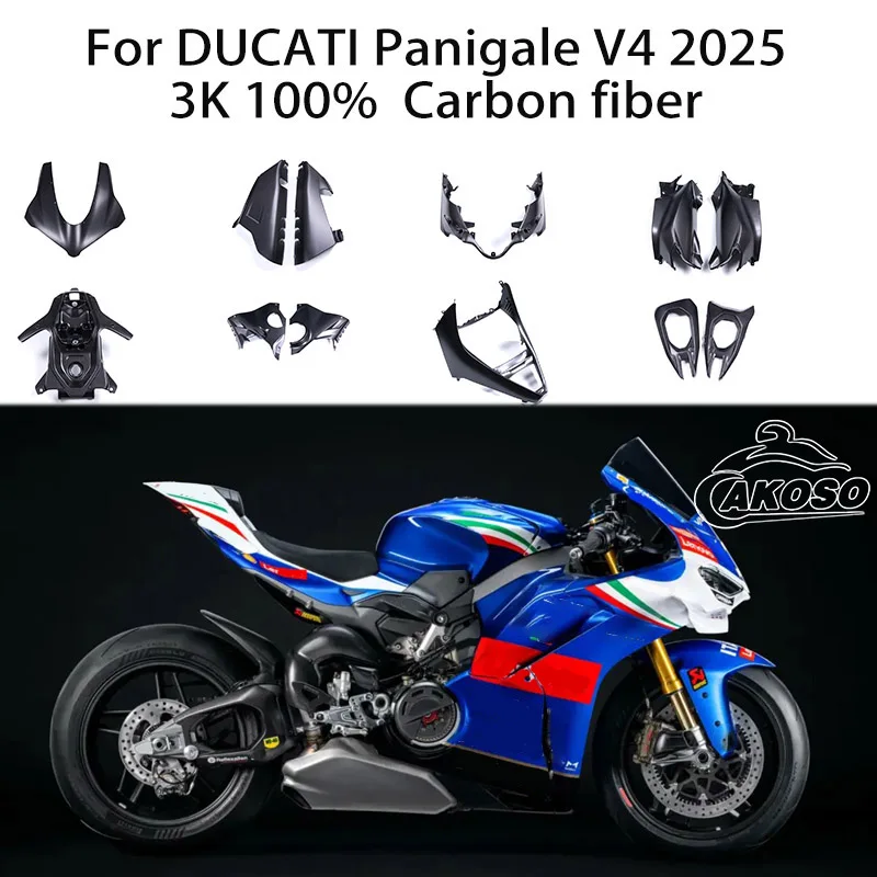3K 100% pure dry carbon fiber motorcycle accessories For DUCATI Panigale V4 2025 full fairing kit
3K 100% pure dry carbon fiber motorcycle accessories For DUCATI Panigale V4 2025 full fairing kit