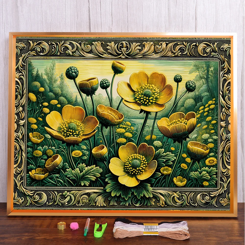 Scenery Flower Printed Fabric 11CT Cross-Stitch Kit DIY Embroidery Hobby Needlework Sewing Craft Wholesale Needle For Adults
Scenery Flower Printed Fabric 11CT Cross-Stitch Kit DIY Embroidery Hobby Needlework Sewing Craft Wholesale Needle For Adults