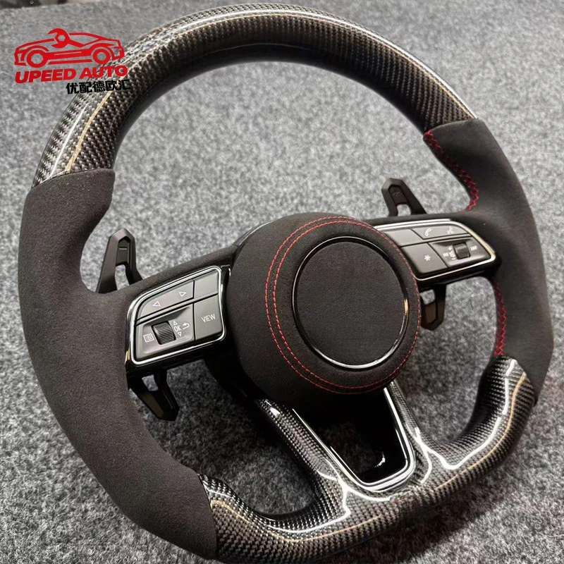 Carbon fiber flat-bottom sports steering wheel assembly modification and upgrade, suitable for models A3, A4, A5, A6, A7, Q3
Carbon fiber flat-bottom sports steering wheel assembly modification and upgrade, suitable for models A3, A4, A5, A6, A7, Q3