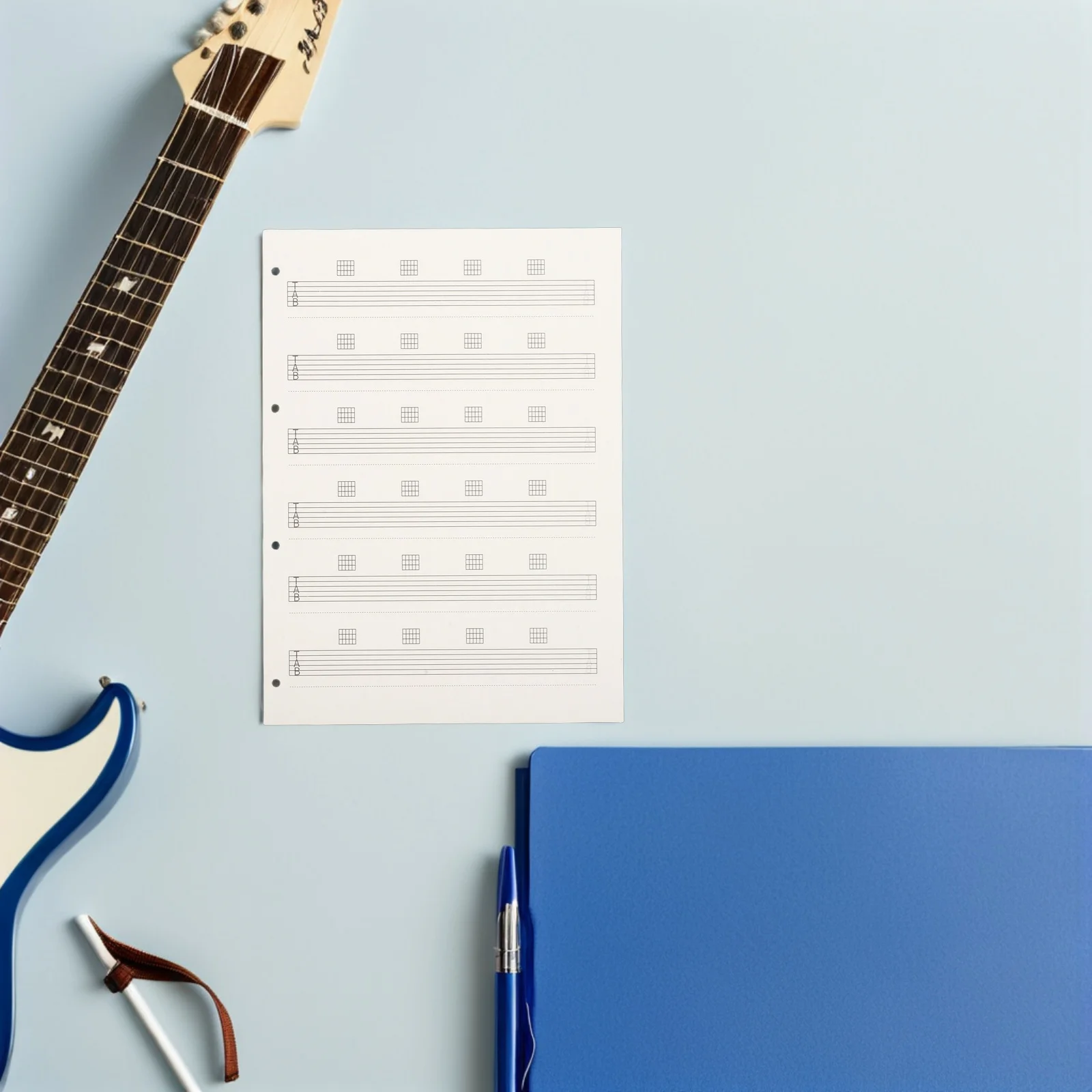 85pcs Guitar Tab Manuscript Paper Blank Music Sheets For Beginners Smooth Writing Portable Easy Replace Inner Pages Staff
85pcs Guitar Tab Manuscript Paper Blank Music Sheets For Beginners Smooth Writing Portable Easy Replace Inner Pages Staff