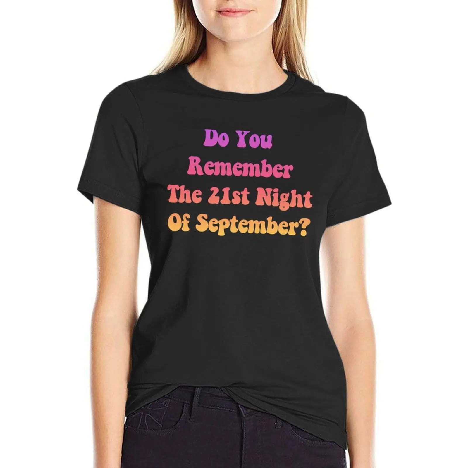 The 21st Night Of September T-Shirt heavyweights sublime vintage clothes tops graphic t-shirts for Women
The 21st Night Of September T-Shirt heavyweights sublime vintage clothes tops graphic t-shirts for Women